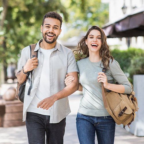 young-smiling-couple-walking young smiling couple walking